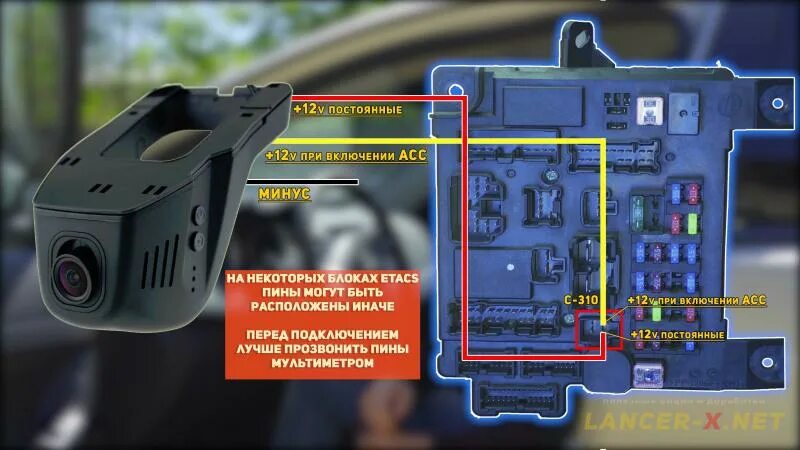 Подключение видеорегистратора лансер 10 Етакс митсубиси лансер 10 - КарЛайн.ру