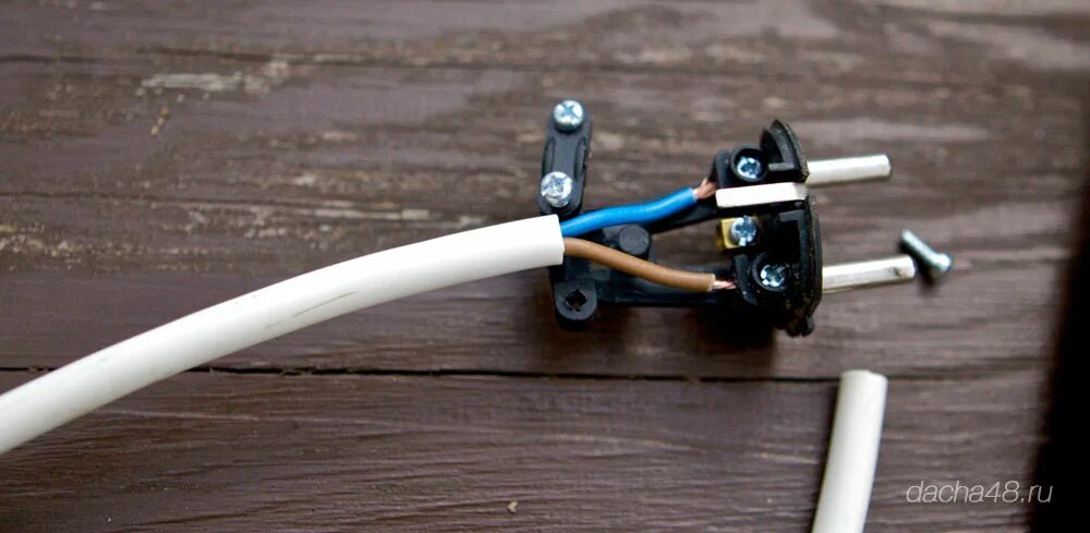 Подключение вилки без заземления Как собрать вилку HeatProf.ru