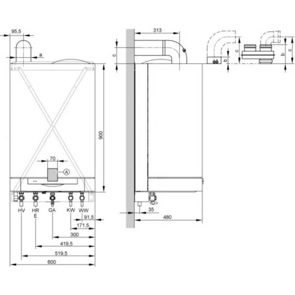 Подключение витопенд 100 газового котла Hamster.md :: Котел Viessmann Vitopend 100, 31 kW 2-контурный, турбо