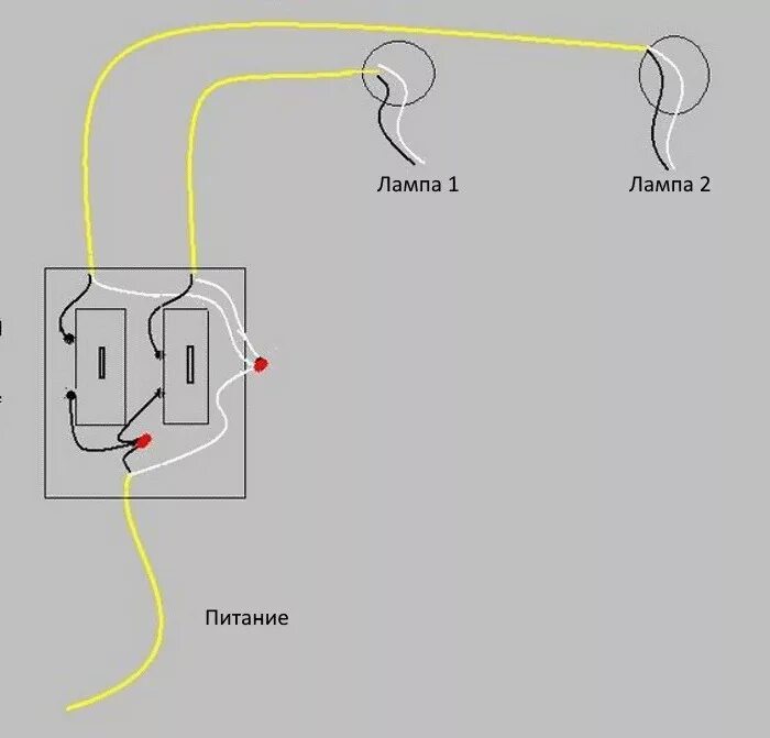 Подключение включателя выключателя света двойного схема подключения Схемы подключения выключателей и розеток. Наружная розетка. Как подключить выклю