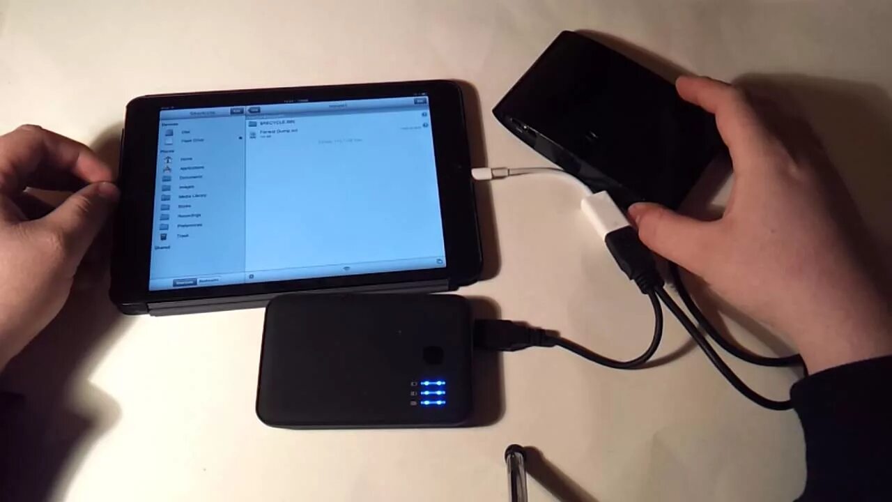 Подключение внешнего диска к телефону How to use an external hard drive on an iPad (mini) - YouTube