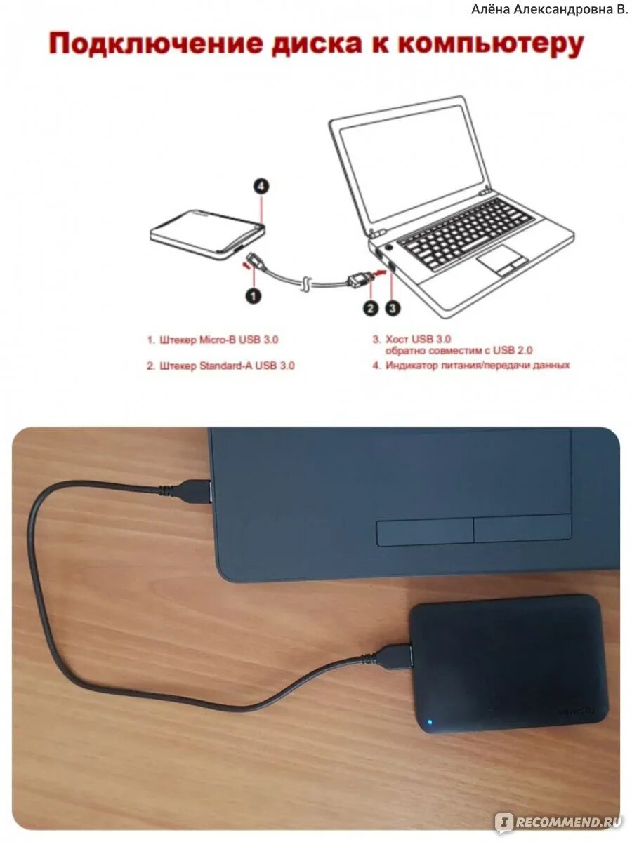 Подключение внешнего диска к телефону Внешний жесткий диск Toshiba Canvio Ready - "Отзыв для тех, кому как и мне не хв