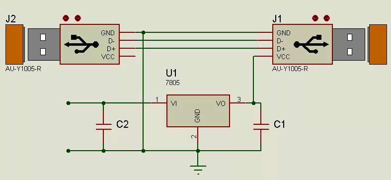 Подключение внешнего питания к usb устройству power supply - Externally Powered USB Port - Electrical Engineering Stack Exchan