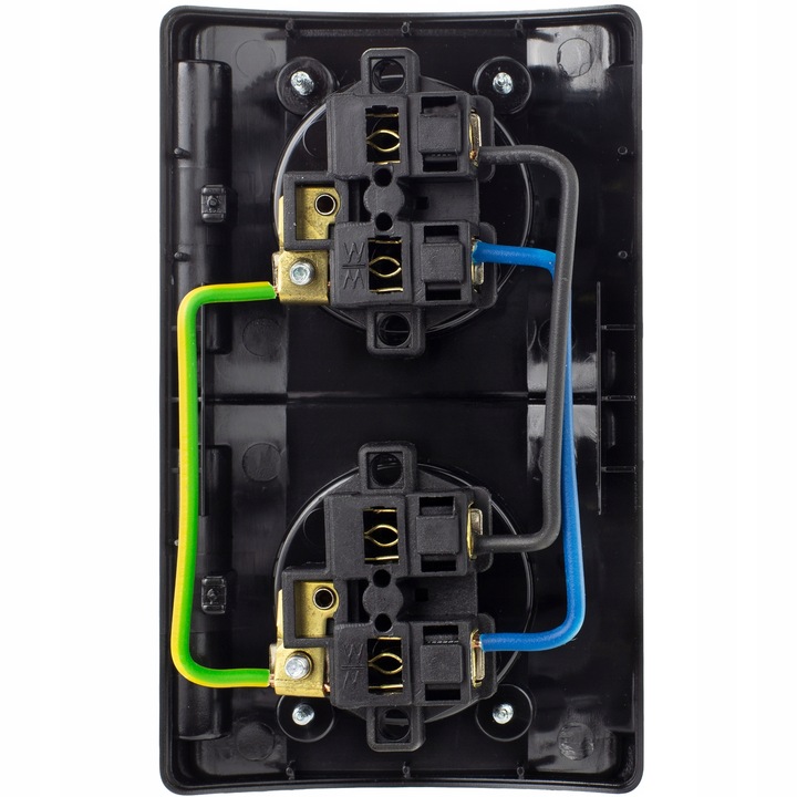 Подключение внешней двойной розетки Купить Герметичная двойная розетка IP44, для поверхностного монтажа: отзывы, фот