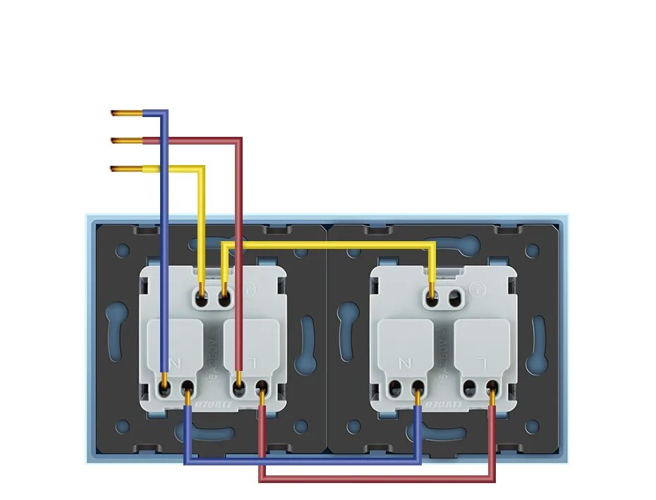 Подключение внешней двойной розетки LIVOLO 16A французский стандарт, настенная электрическая/электрическая двойная р