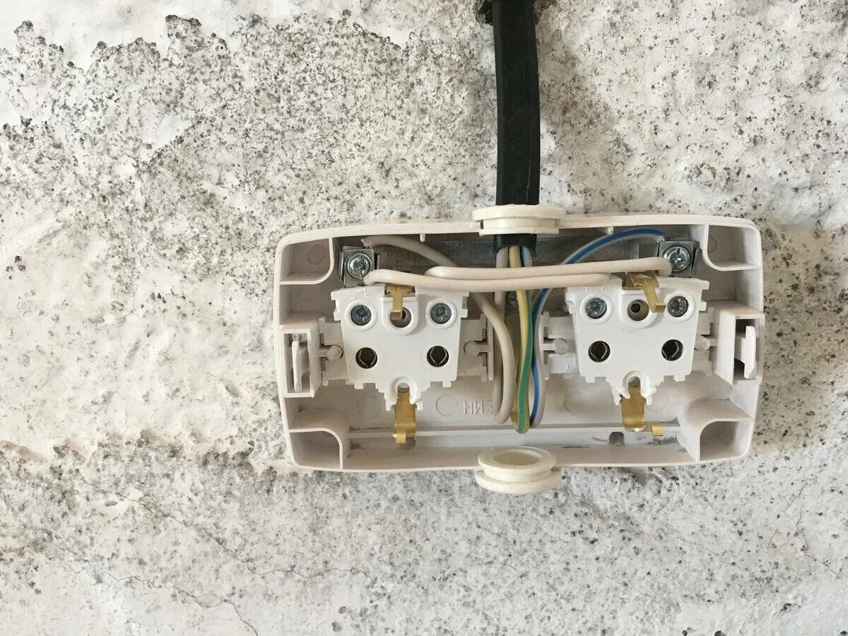 Подключение внешней двойной розетки Как правильно подключить двойную наружную розетку