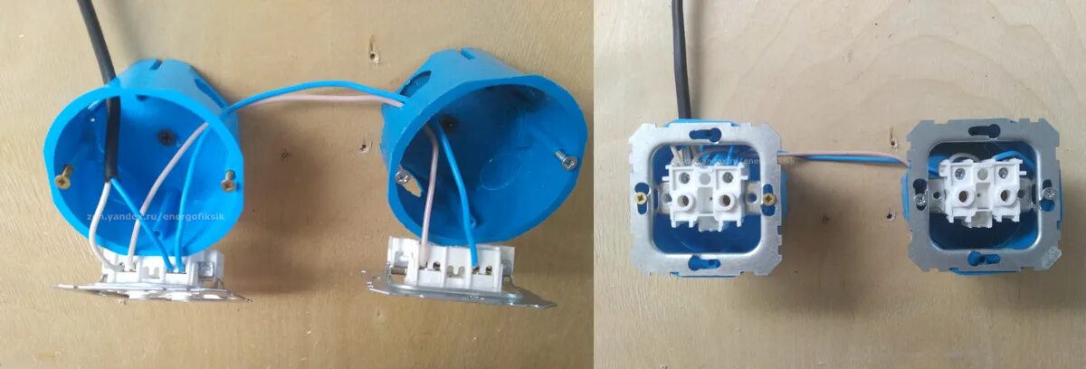 Подключение внешней двойной розетки Как выполнить подключение розеток шлейфом Энергофиксик Дзен