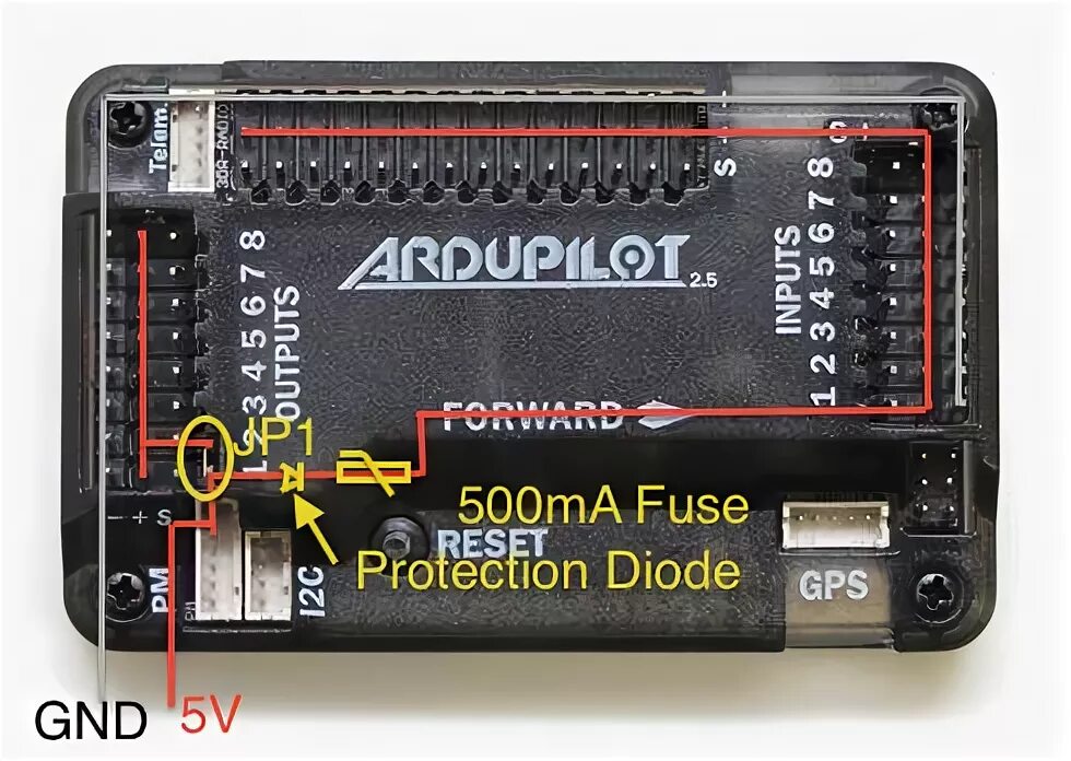 Подключение внешних устройств к apm 2.8 Archived:Powering the APM2 - Rover documentation