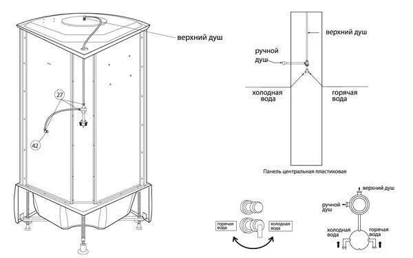 Подключение воды к душевой Подключение душевой кабины к водопроводу и канализации: разновидности кабинок, о