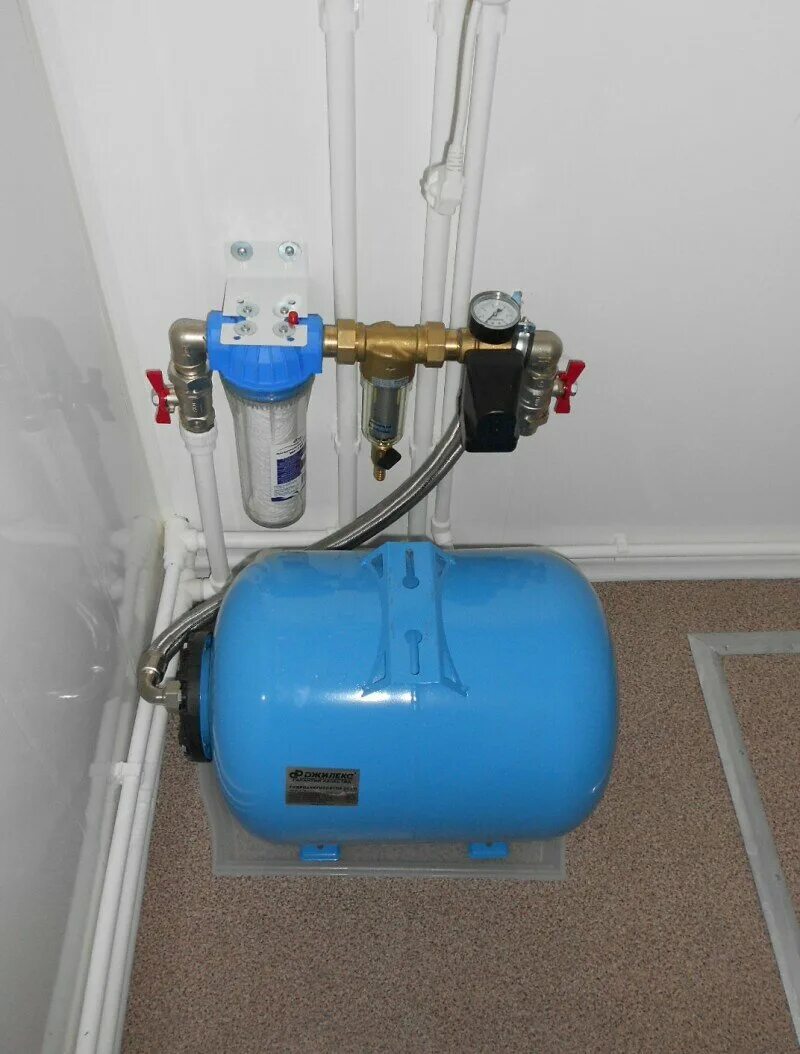 Подключение воды к гидроаккумулятору от скважины Монтаж теплового пункта в Конаково - Водоснабжение и канализация - Ремонт и стро