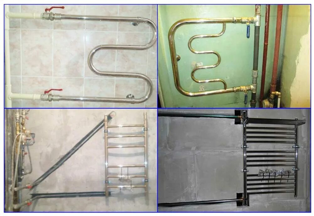 Подключение воды к полотенцесушителю Полотенцесушители в частном доме. варианты технических решений
