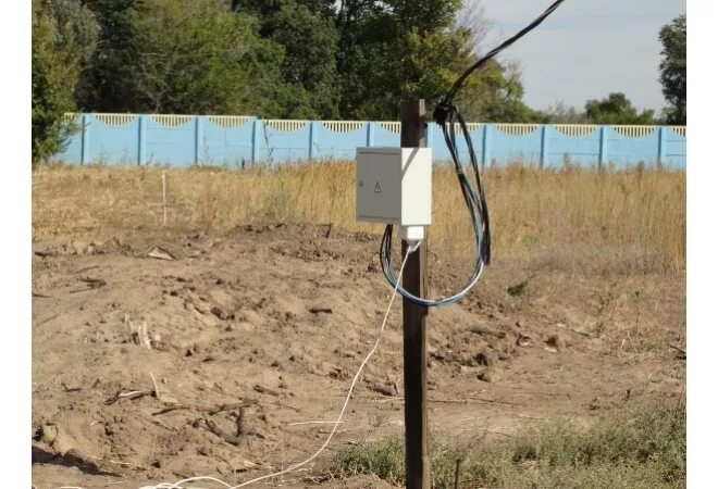 Подключение воды к участку без строений Подключение электроснабжения участка