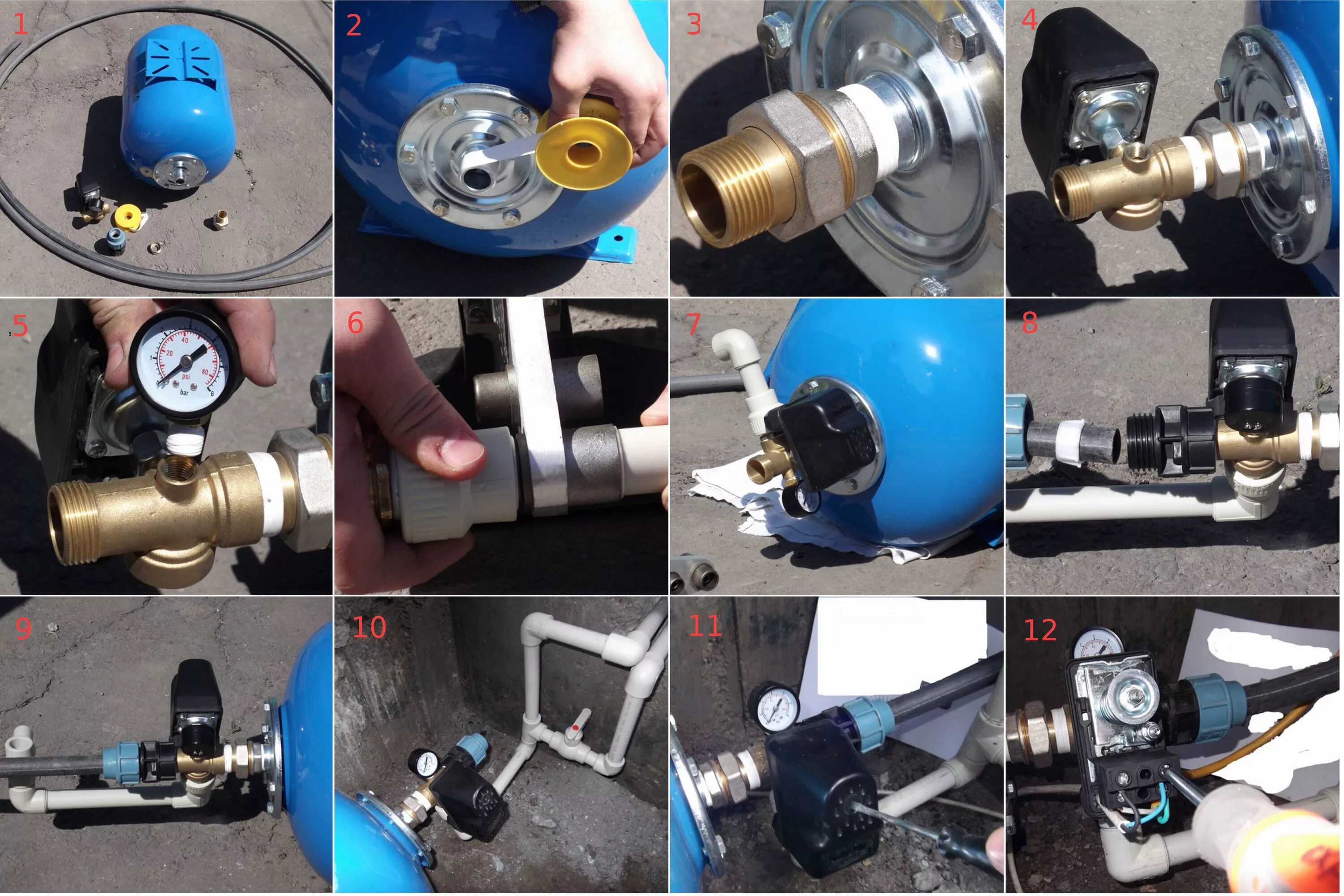 Подключение воды под давлением Подключение насосной станции к скважине: нюансы установки