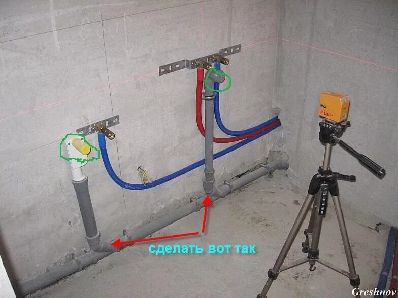 Подключение воды в новостройке Ремонт ванной (совмещеный санузел) - Страница 2 Ремонт и строительство Школа рем