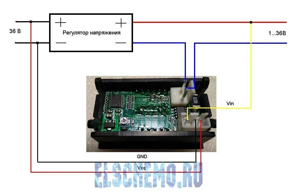 Подключение вольтамперметра из китая в блок питания Установка встраиваемого вольтметр + амперметр постоянного тока на электровел. - 