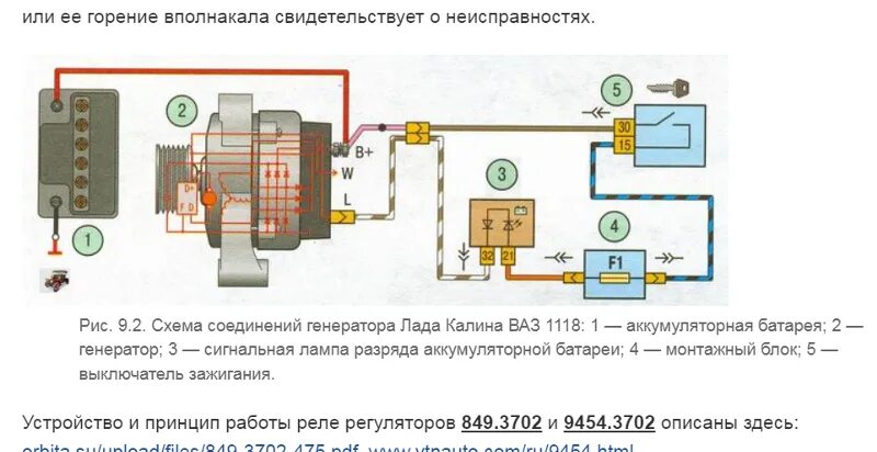 Подключение возбуждения генератора ваз Ответы Mail.ru: Куда нужно паять резистор, для возбуждения генератора калина