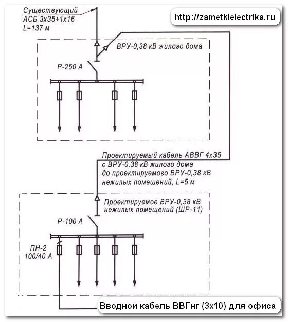 Подключение вру жилого дома Проект электроснабжения офиса Заметки электрика