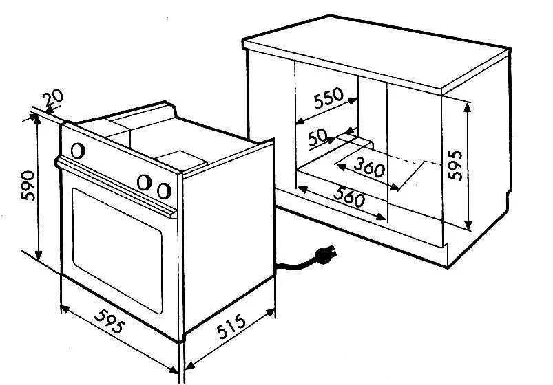 Подключение встроенной электрической духовки Встраиваем духовой шкаф самостоятельно: монтаж, подключение, (фото + видео)