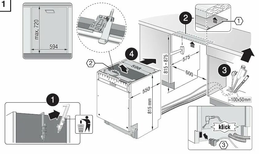 Подключение встроенной посудомоечной машины bosch Bosch SMV 65M30 RU инструкция, характеристики, форум, поддержка