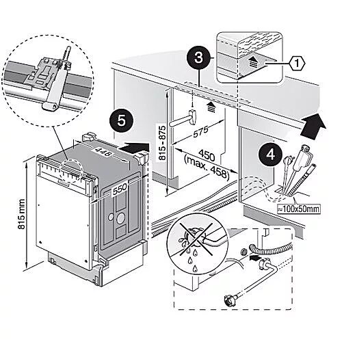 Подключение встроенные посудомоечные машины 45 см Подключение посудомоечной машины к водопроводу и канализации Екатеринбург