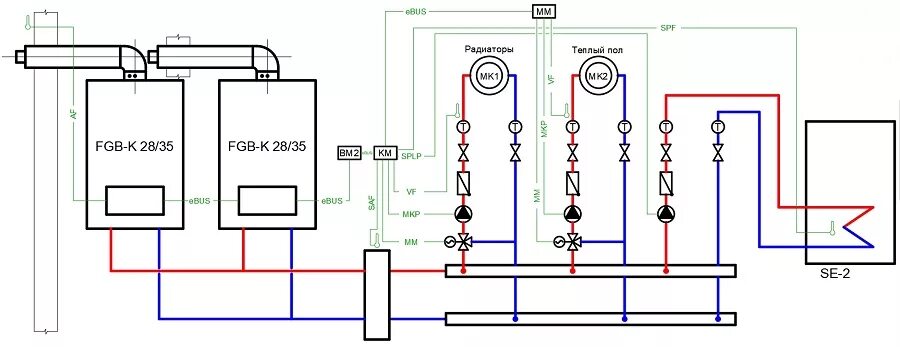 Подключение второго контура котла Два котла фото - DelaDom.ru