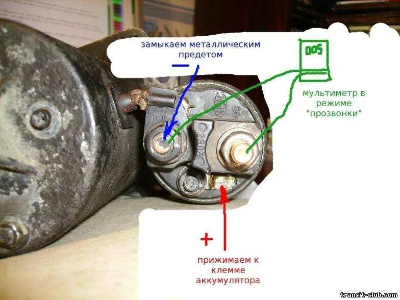 Подключение втягивающего реле к стартеру Как проверить работает ли стартер - фото - АвтоМастер Инфо