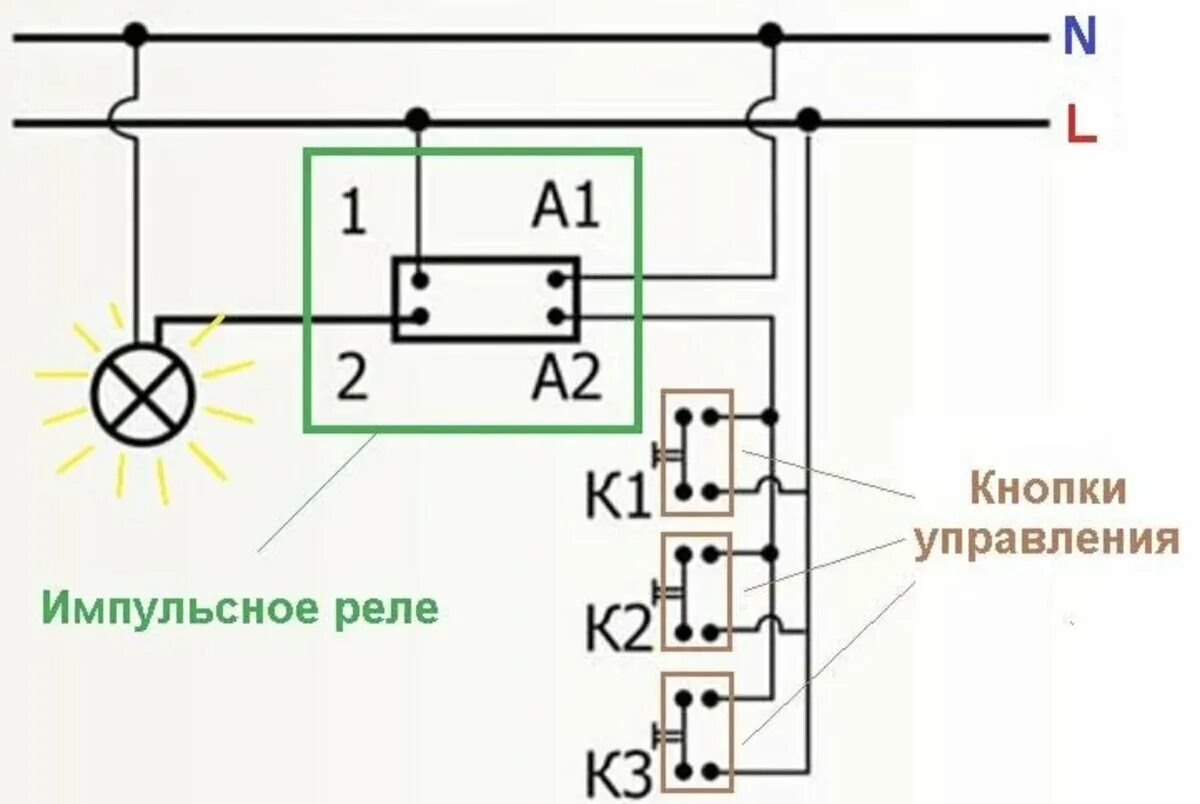 Подключение выключателей через реле Импульсное реле для управления освещением: принцип работы и что это такое Дядя С