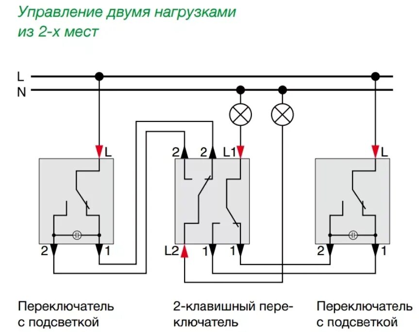 Подключение выключателей с 3 мест Переключатель с трех мест фото - DelaDom.ru