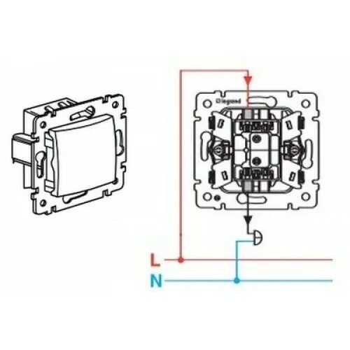 Подключение выключателей валена Legrand valena 774401Выключатель одноклавишный (белый) , 10А