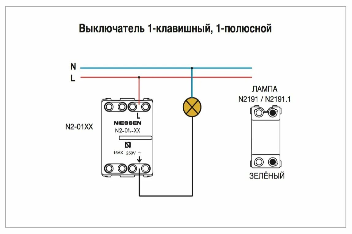 Подключение выключателя abb Купить - Выключатель, 2 модуль, антрацит - ABB - Zenit - N2201 AN - 2CLA220100N1