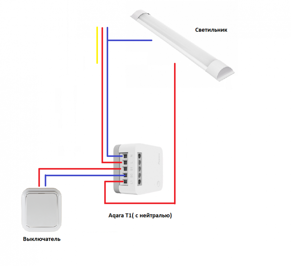 Подключение выключателя aqara к алисе Aqara switch module t1