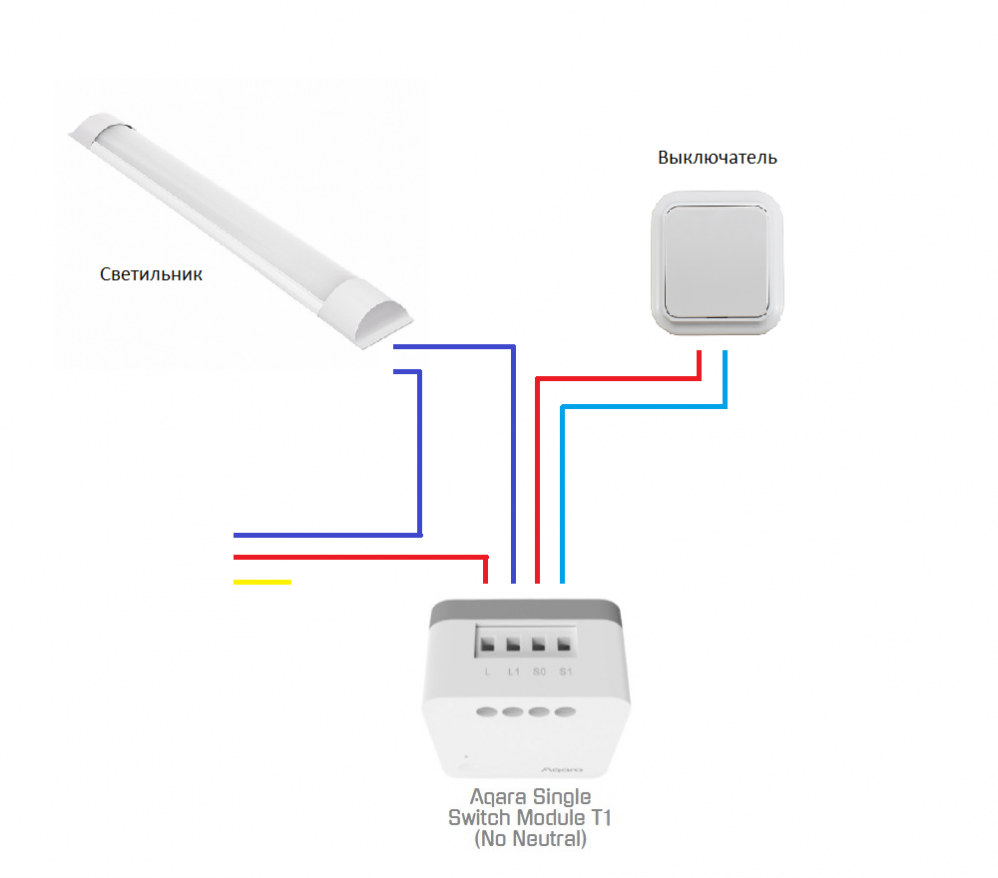 Подключение выключателя aqara к алисе Aqara single switch module t1