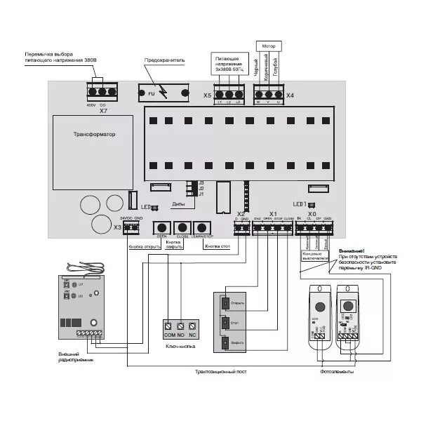 Подключение выключателя дорхан PCB-SH380 DOORHAN Плата управления PCB-SH380 для приводов SHAFT-120, SHAFT-60 (D