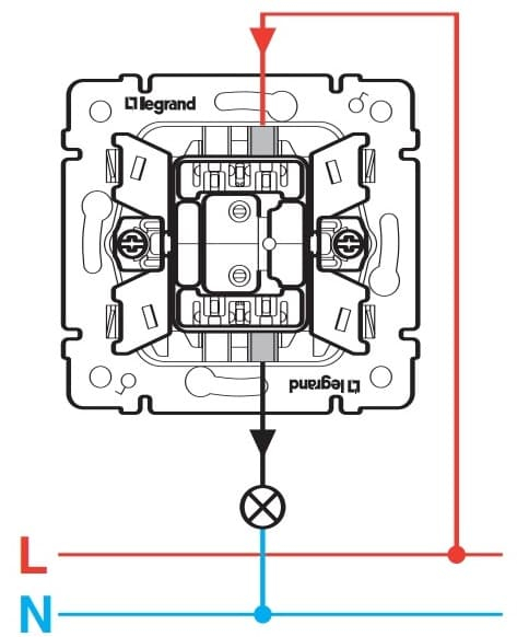 Подключение выключателя эра Как подключить выключатель легран