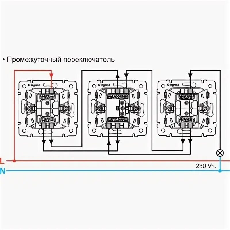 Подключение выключателя эра серия 12 ПЕРЕКЛЮЧАТЕЛЬ ПРОМЕЖУТОЧНЫЙ - VALENA - 10 AX - 250 В - БЕЛЫЙ LEGRAND СветЭлектро