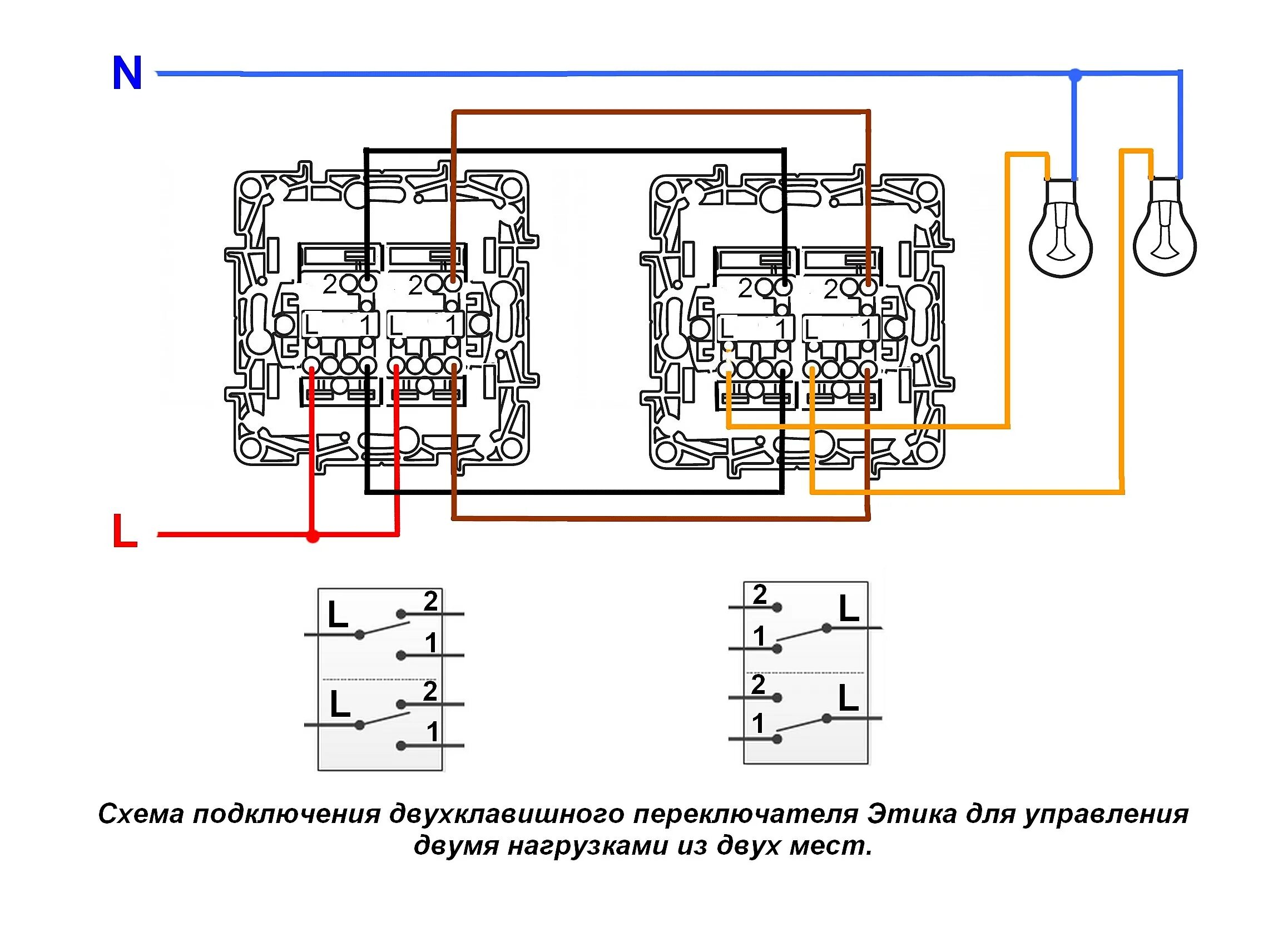 Подключение выключателя etika Legrand двойной выключатель фото - DelaDom.ru