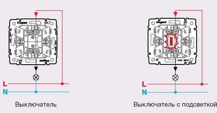 Подключение выключателя iek Схема подключения проходного выключателя: Инструкция