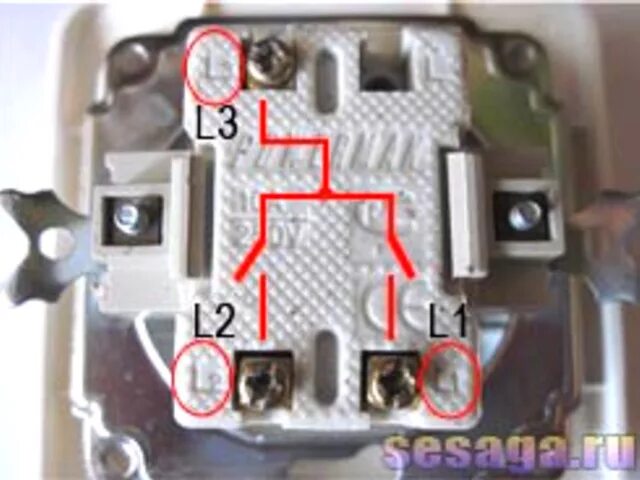 Подключение выключателя l1 l2 На выключатель фаза или ноль HeatProf.ru