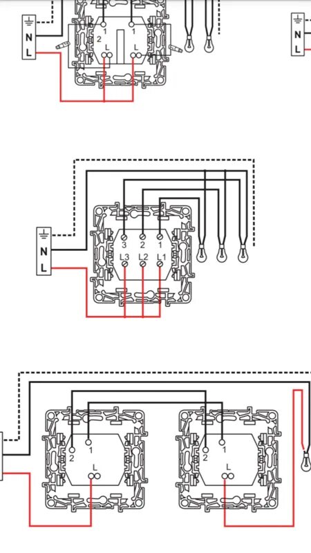 Подключение выключателя legrand Ответы Mail.ru: Установка трехклавишного выключателя