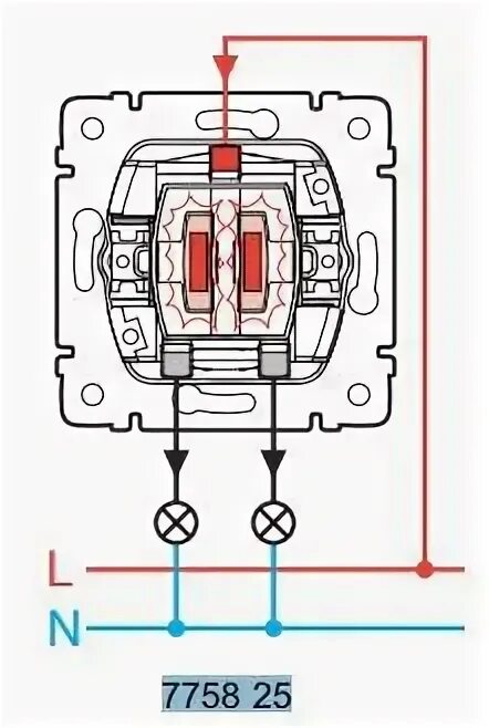 Подключение выключателя legrand двухклавишный с подсветкой Схема подключения выключателя легранд 2 клавишный