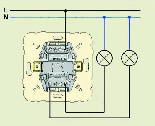 Подключение выключателя lexman 2 клавиши Ответы Mail.ru: Как подключить 2х клавишный выключатель