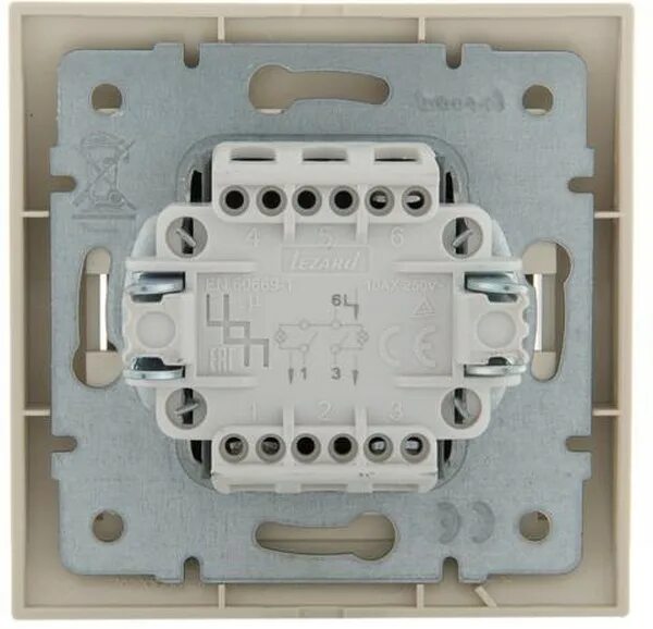 Подключение выключателя лезард Выключатель 2-кл. СП Deriy 10А с подсветкой крем. LEZARD 702-0303-112 купить с д