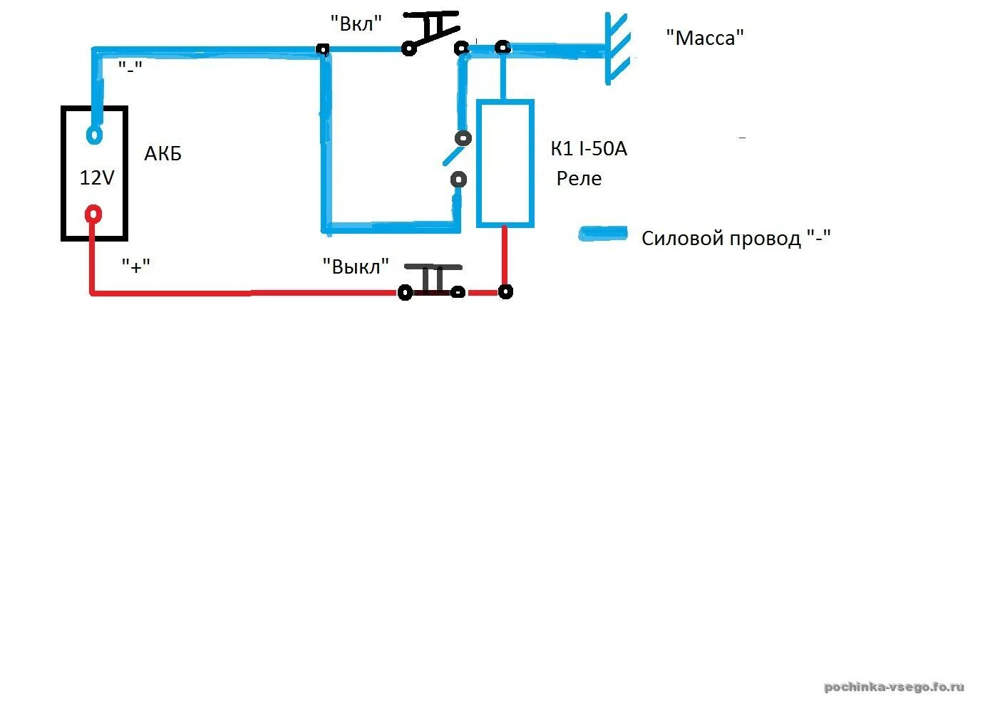 Подключение выключателя массы 12 вольт схема Картинки ПОДКЛЮЧЕНИЕ ВЫКЛЮЧАТЕЛЯ МАССЫ