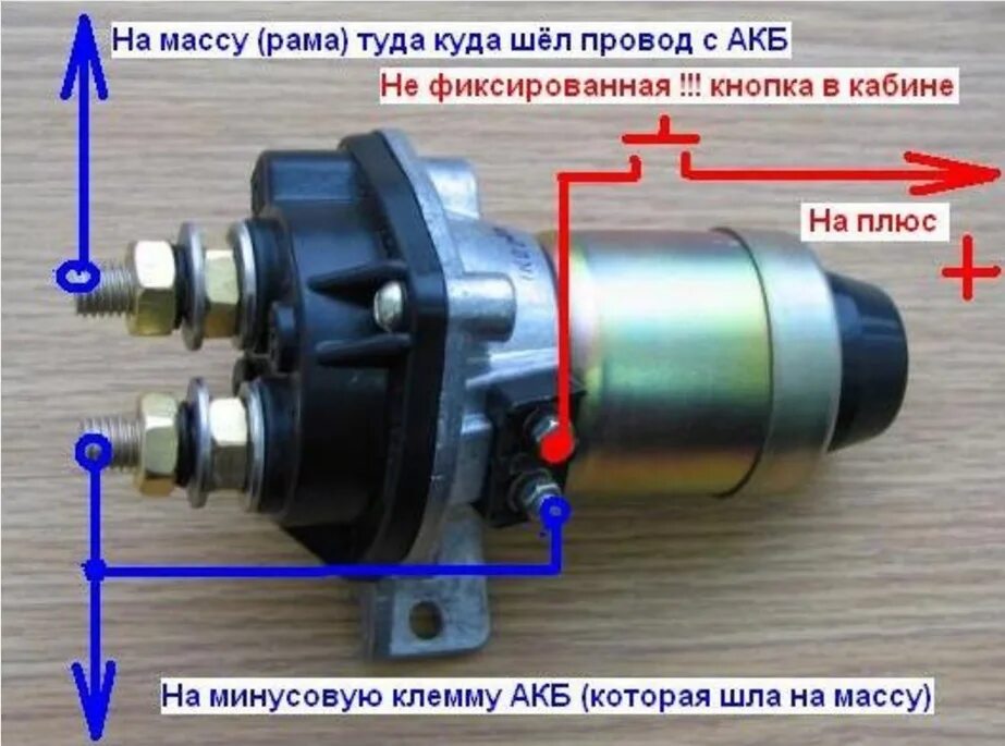 Подключение выключателя массы 12 вольт схема Дистанционный выключатель массы - Pontiac Trans Sport, 2,3 л, 1993 года тюнинг D