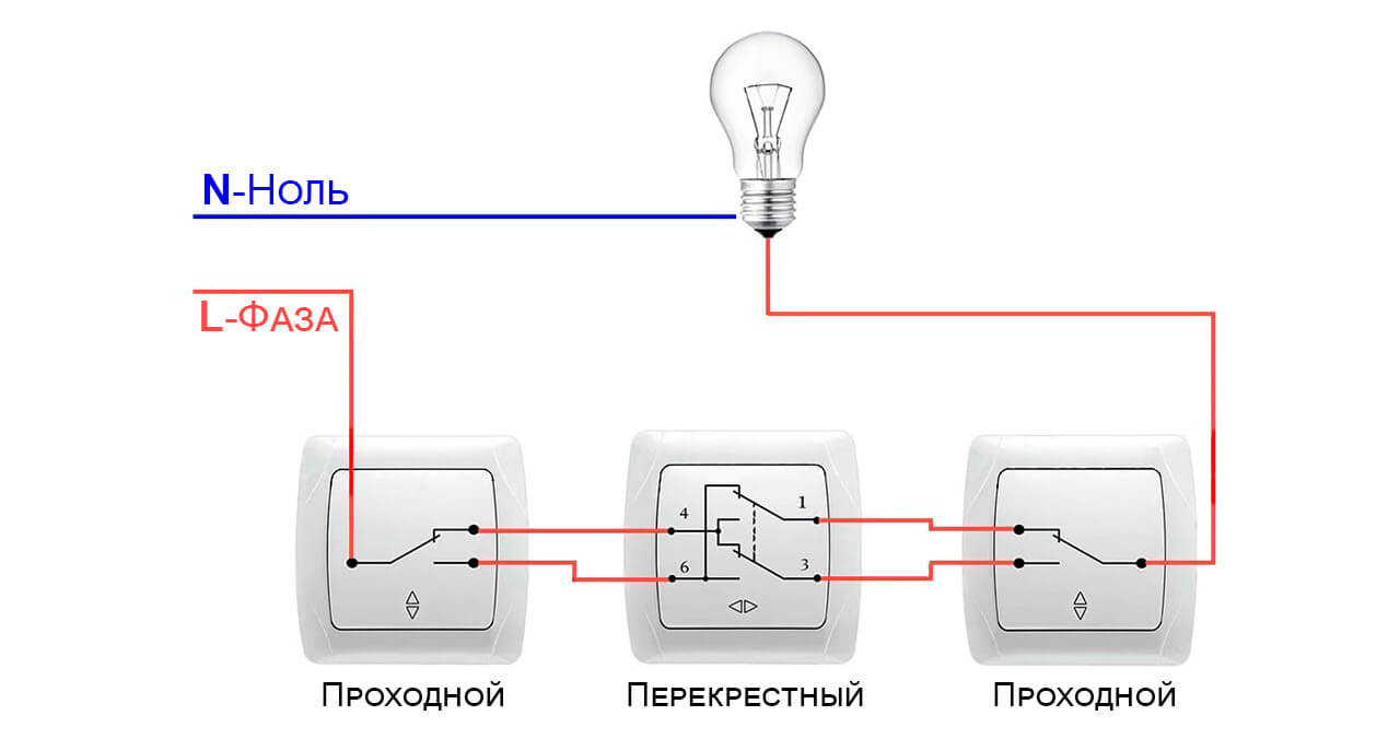 Подключение выключателя mastera uslug Схема подключения и устройство проходного выключателя пошагово