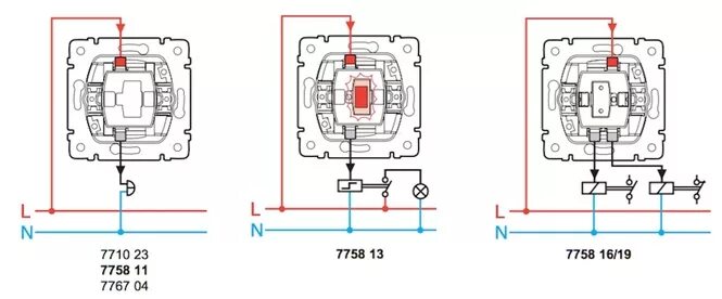 Подключение выключателя с индикацией Как подключить выключатель легран