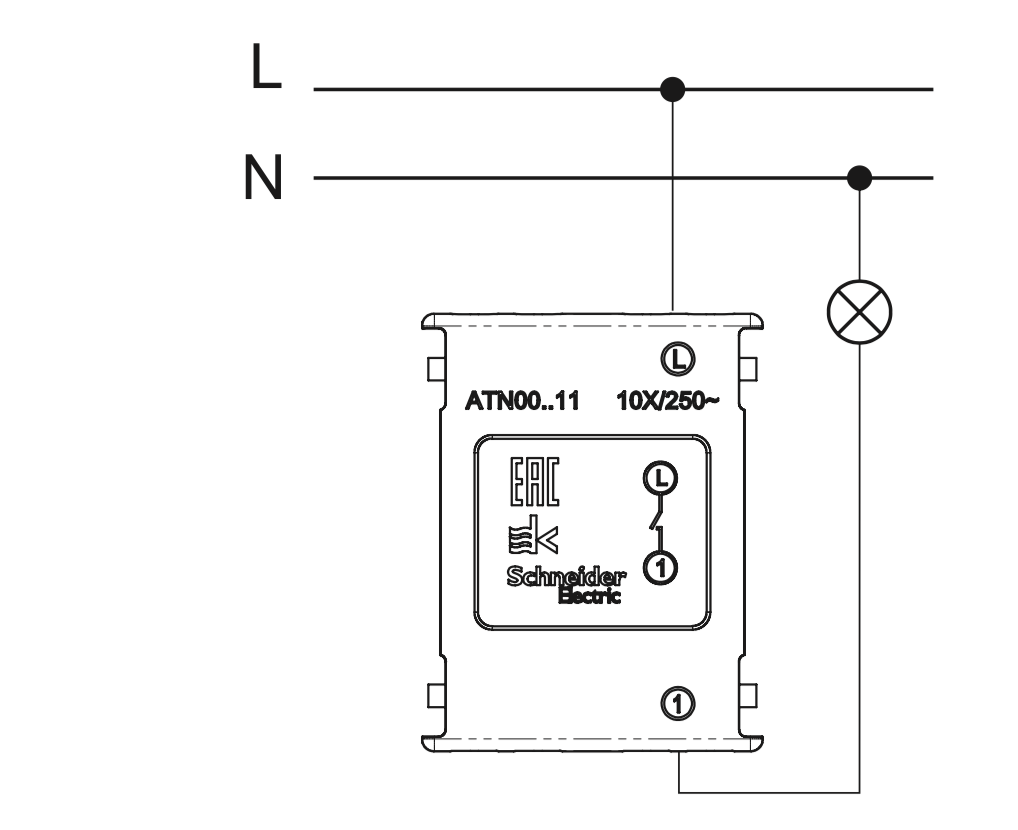 Подключение выключателя schneider Купить - Выключатель 1-кл, изумруд - Systeme Electric - AtlasDesign - ATN000811