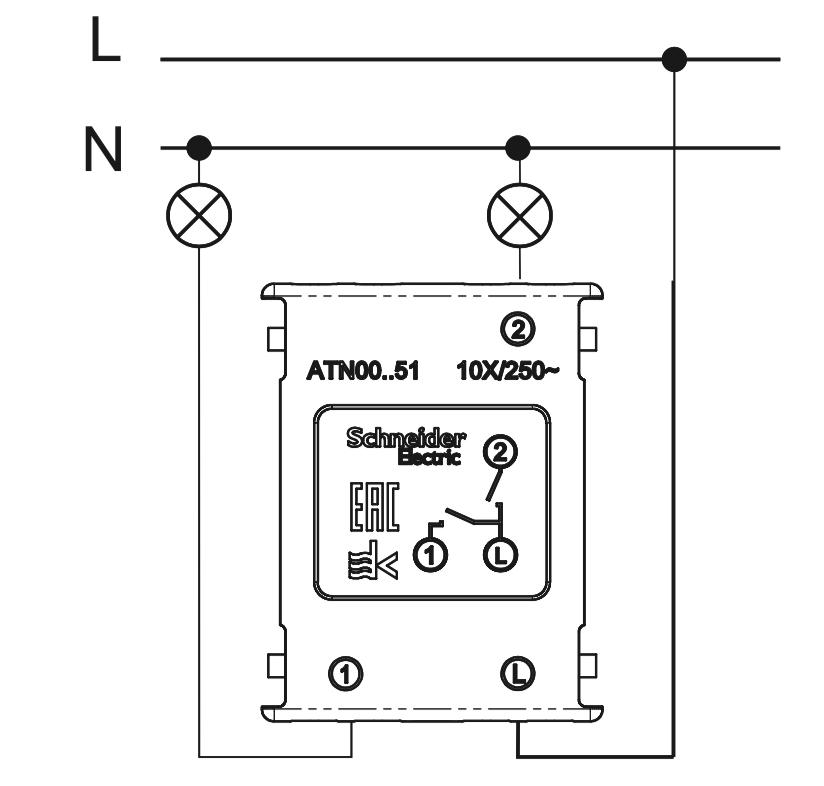 Подключение выключателя шнайдер одноклавишный схема Купить - Выключатель 2-кл Systeme Electric ATLAS DESIGN сх.5 10АХ белый ATN00015