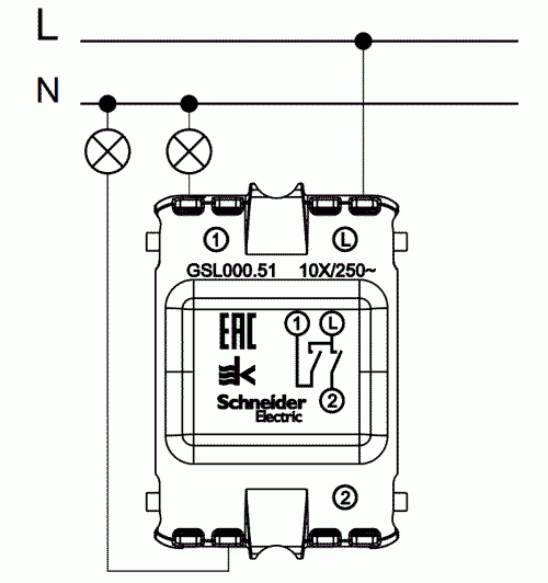 Подключение выключателя шнайдер с подсветкой Как подключить двойной выключатель шнайдер фото - DelaDom.ru