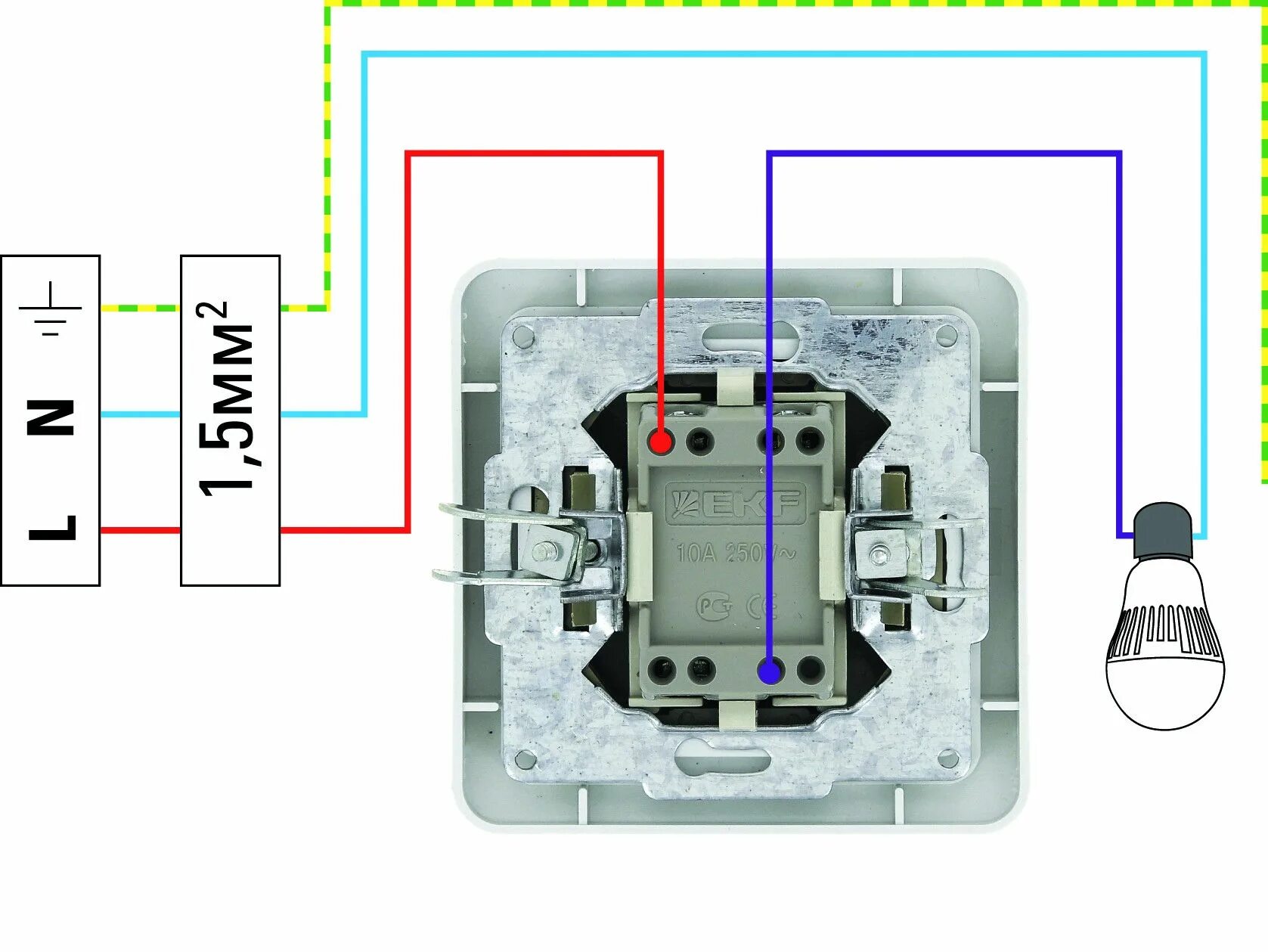 Подключение выключателя stekker Выключатель и диммер: как управлять освещением из нескольких мест - Блог - EKF